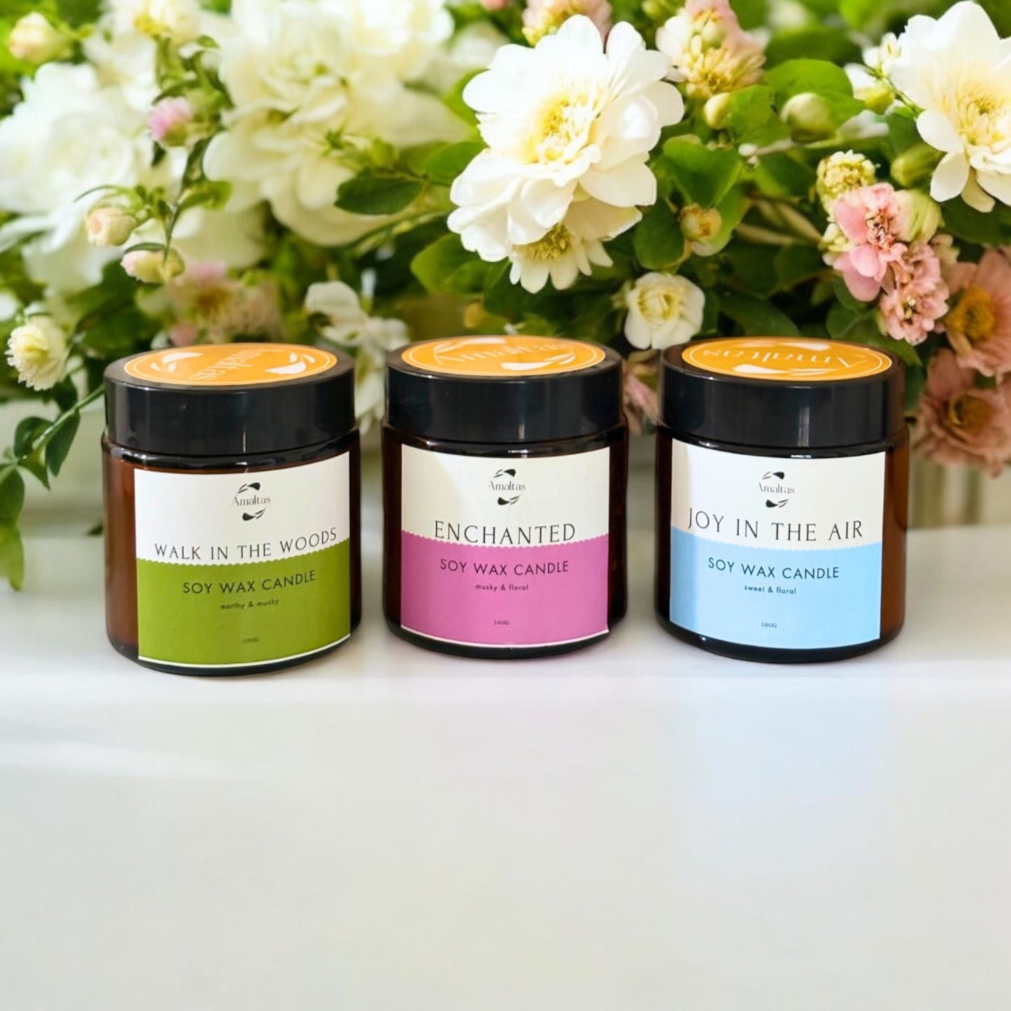 Soy Wax Candle: Scents of the garden