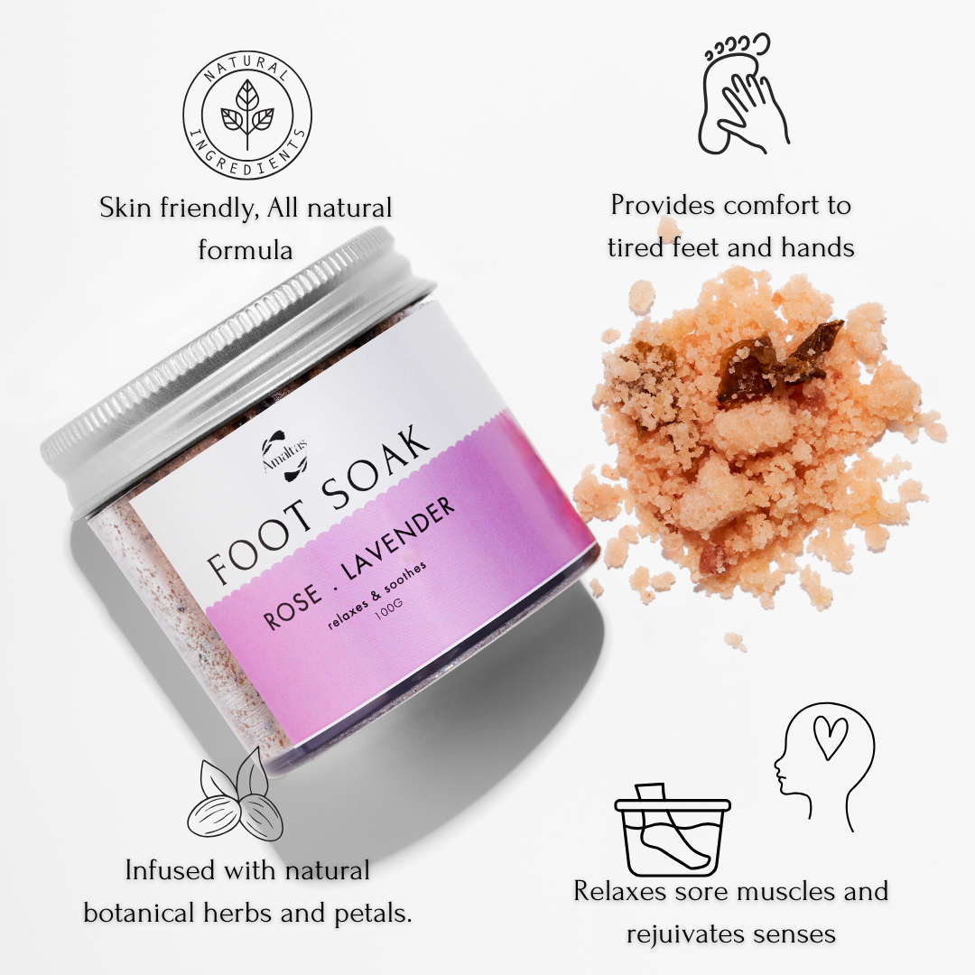 Rose and Lavender foot soak