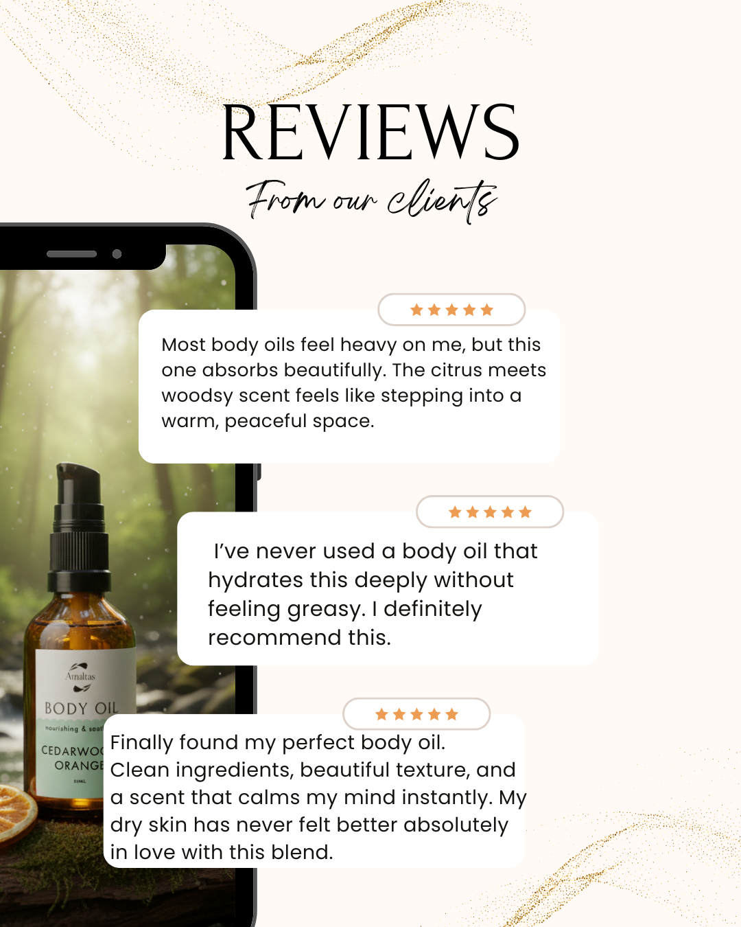 Cedarwood and Orange Bath and Body oil