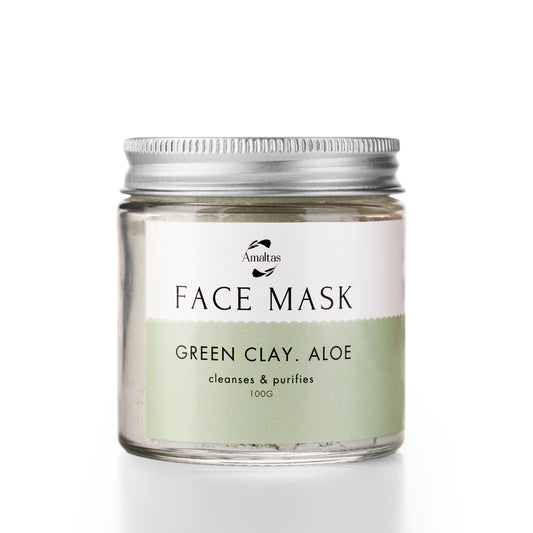 Green clay & Aloe vera face mask