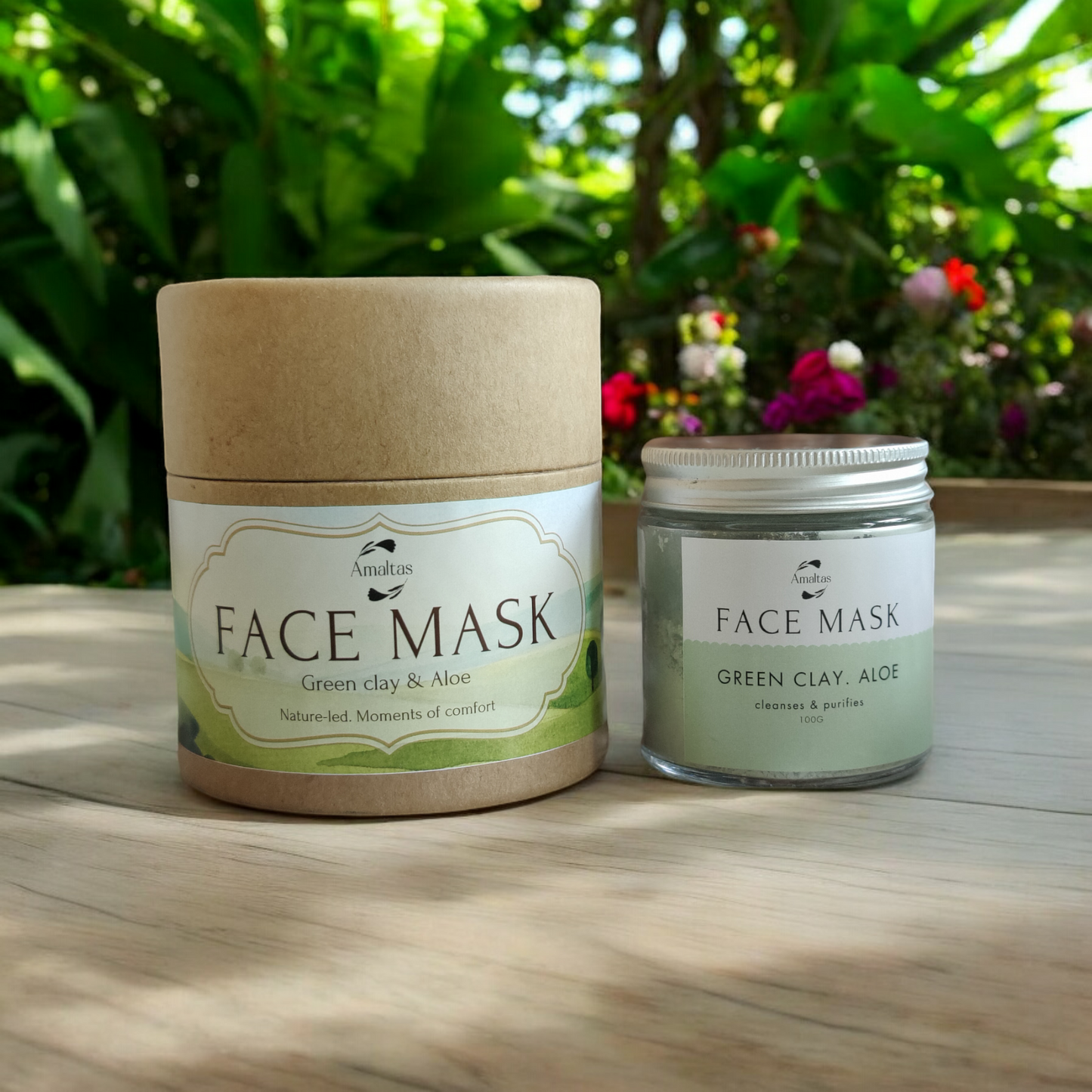 Green clay & Aloe vera face mask